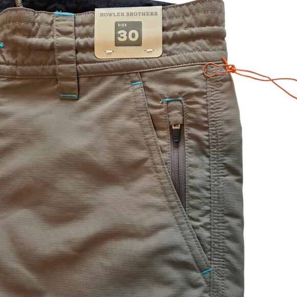 Howler Brothers Horizon Hybrid Shorts 2.0 NWT Sz 30 7.5" Length Color: Isotaupe - Picture 4 of 12